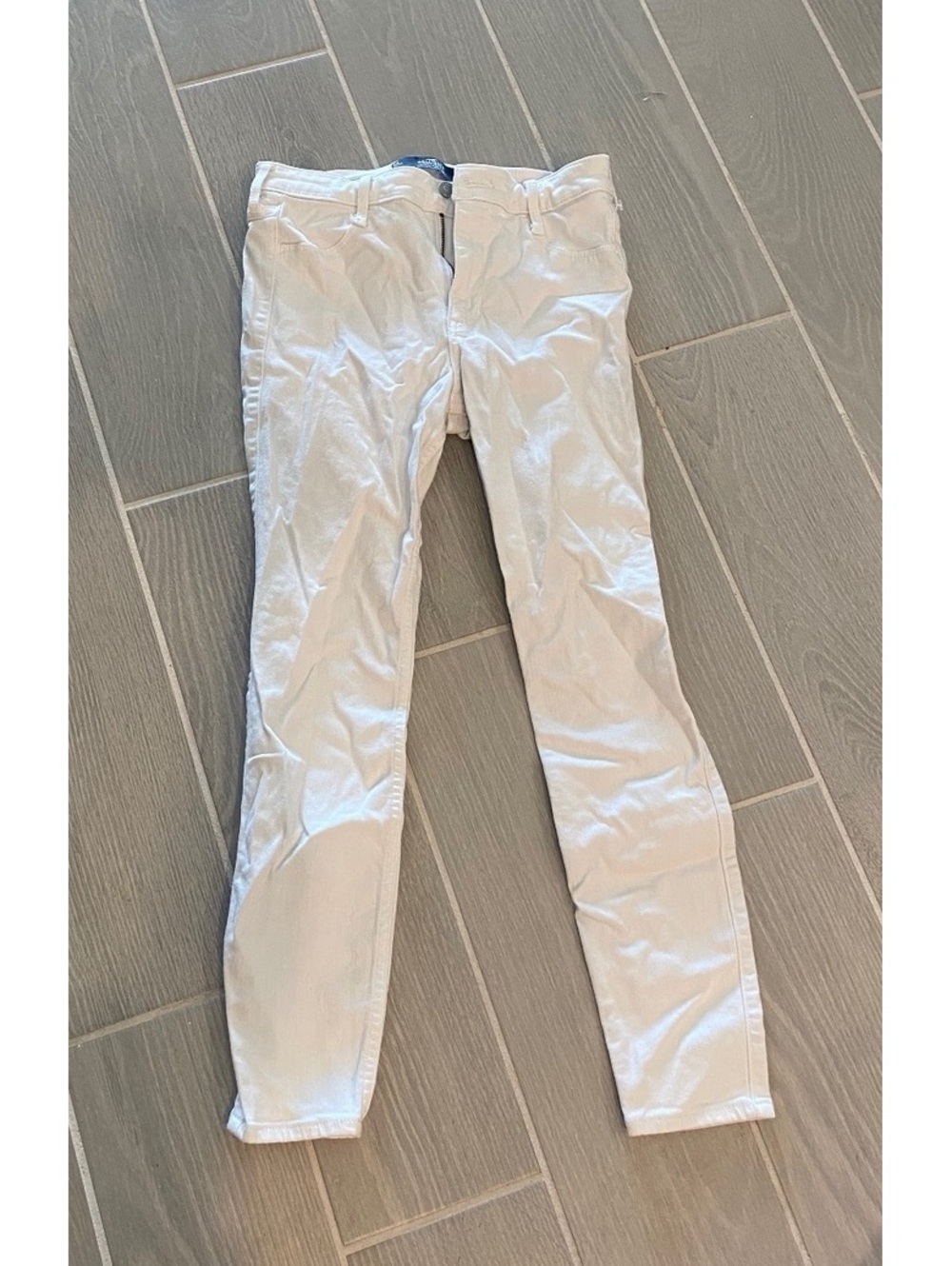 Hollister High-Rise White Skinny Jeans Size 5S W27 L26
